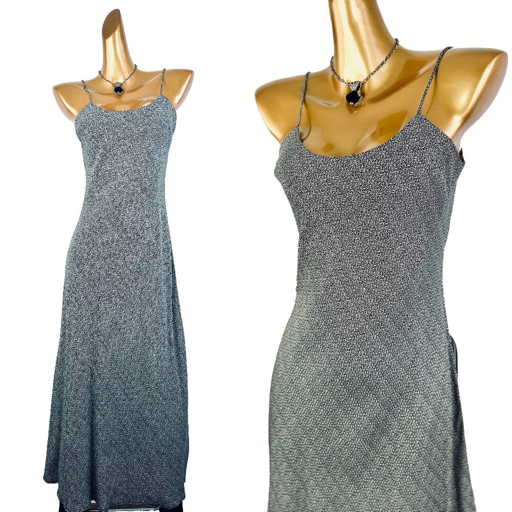 Vintage 90s grunge dress  goth prairie midi sundress